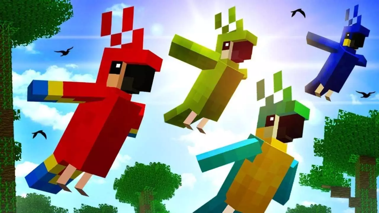 Epic Adventures with Minecraft’s Colorful Parrots